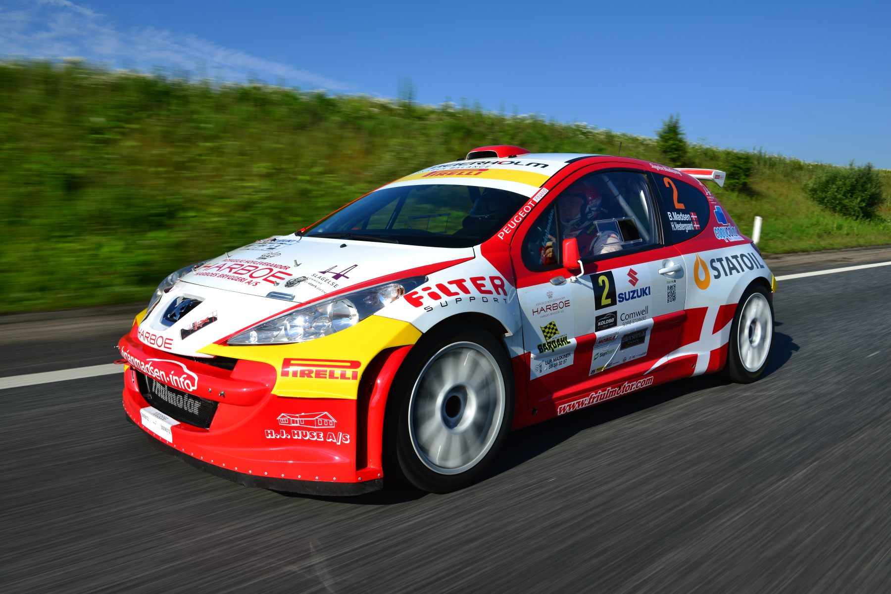 Brian Madsen og Anja Posorski har farten til at kunne vinde weekendens løb til DM i rally
(Foto: Michael Eisenberg)